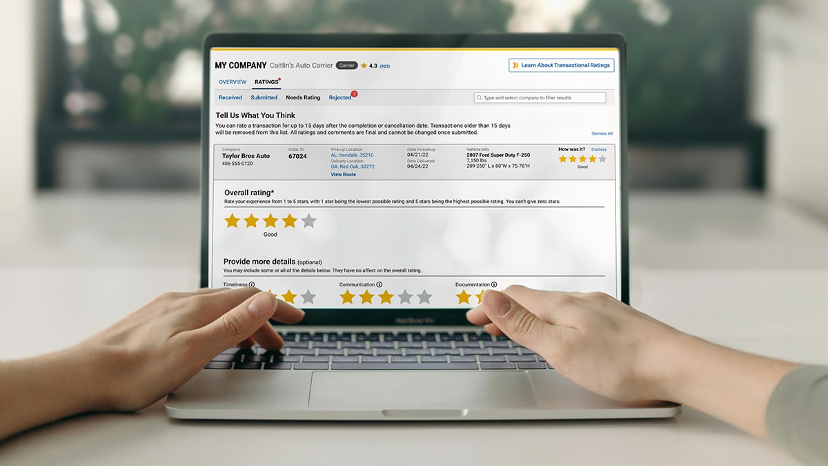 Tips for Rating & Reviewing Transactions