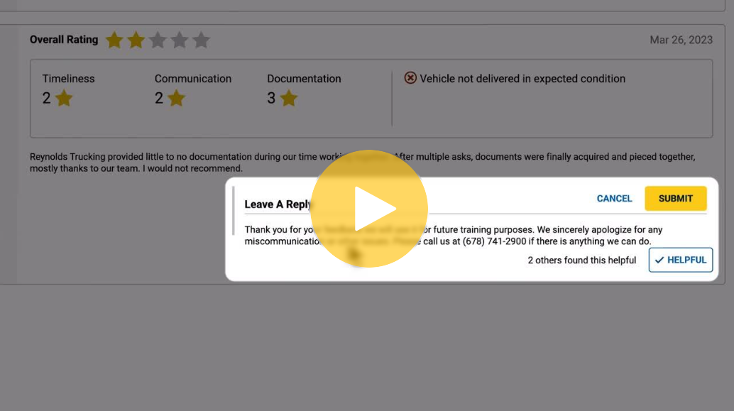 Transactional Ratings Overview