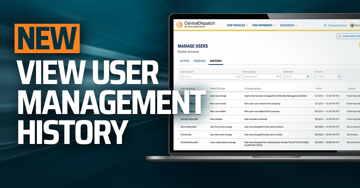 More Transparency with User Management 