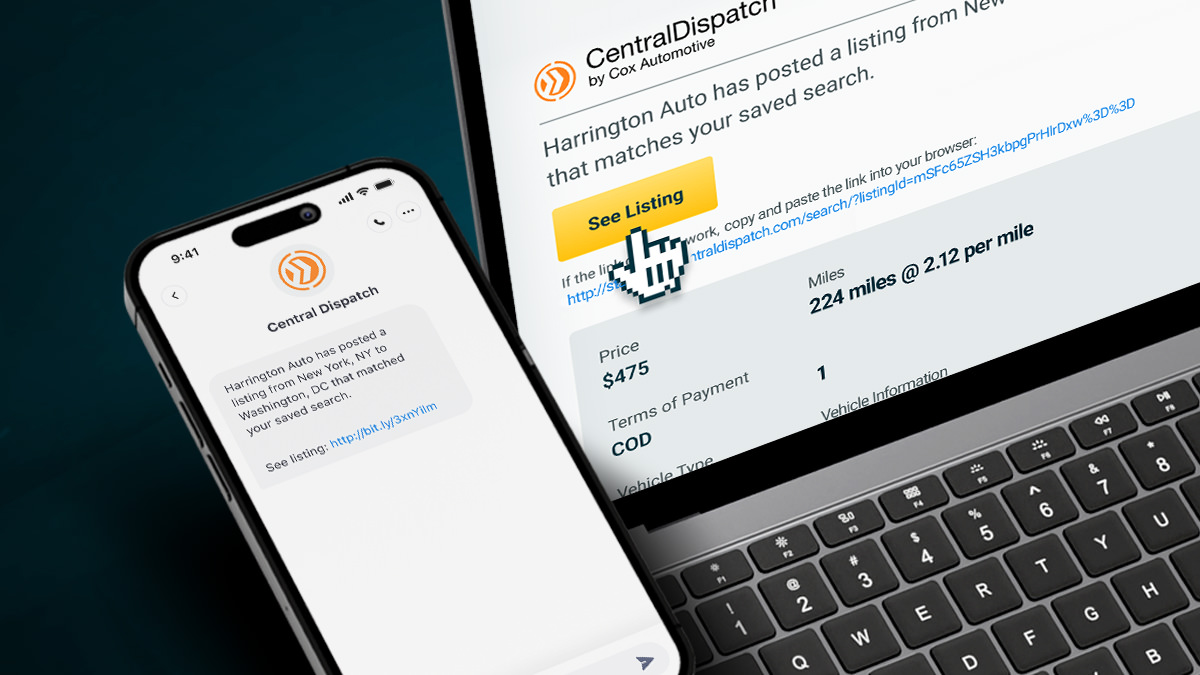 Never miss a load with notifications! 